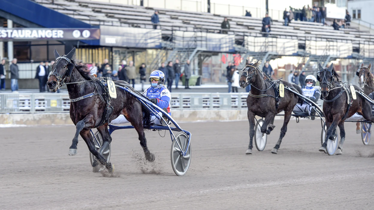 Helppoa kuin heinänteko? Vegas Wania porskuttaa ja kärryillä istuvaa Riina Rekilää taitaa jo hieman hymyilyttää maalin kohdalla.