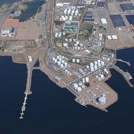 Haminan LNG-terminaali sijaitsee Haminan sataman öljylaiturilla.