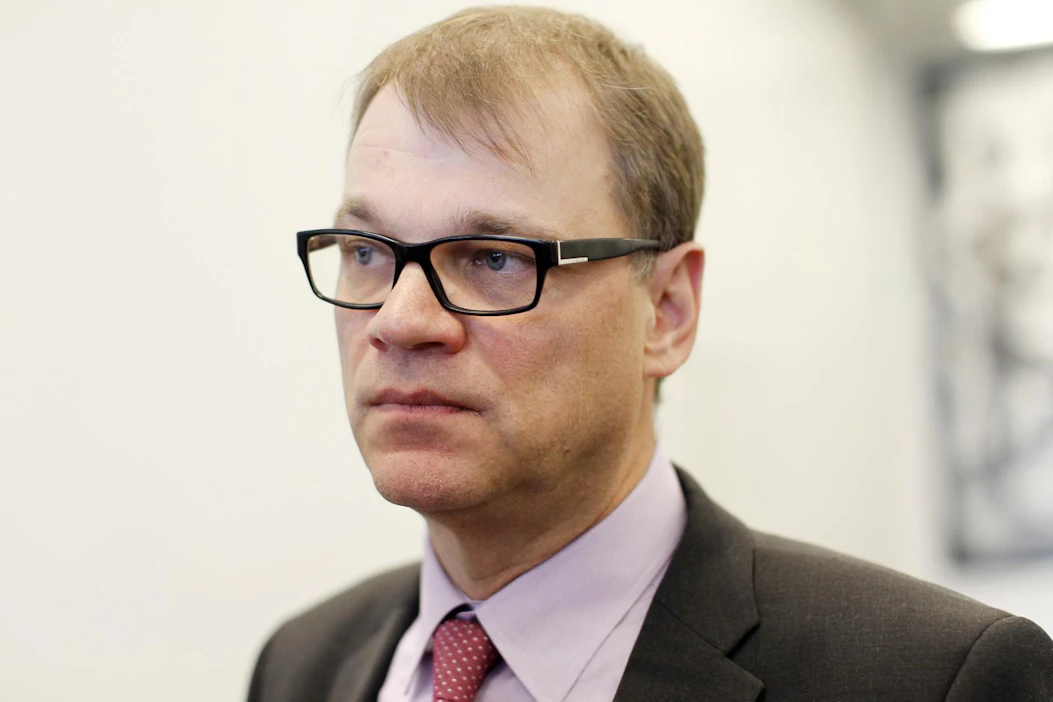 Pääministeri Juha Sipilä (kesk.) puhui keskustan puolueväelle Tampereella.