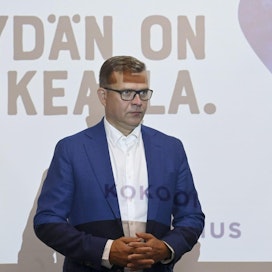 Kokoomuksen puheenjohtaja Petteri Orpo kertoi puolueen ehdotuksista Seinäjoella.