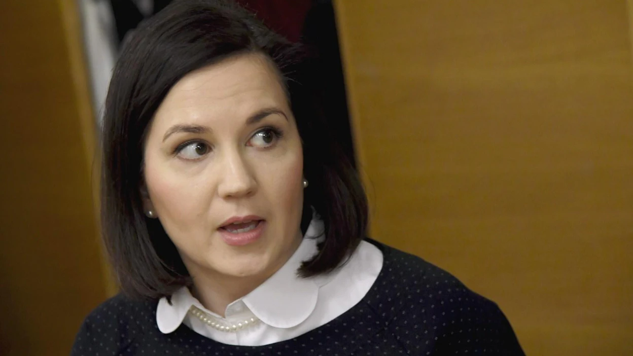 Opetusministeri Sanni Grahn-Laasonen (kok.) arvioi, että maksuton koulutus on tärkeä osa sivistyneen Suomen tarinaa. LEHTIKUVA / MARKKU ULANDER