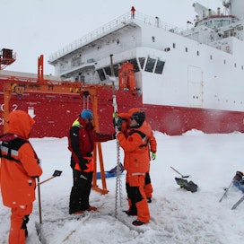 Laxtrömin valmistama jääsaha oli käytössä myös taannoisella tutkimusmatkalla Etelämantereella.