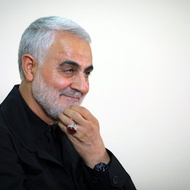 Washington Postin mukaan Qassem Suleimani on ollut päävastuussa Iranin vaikutusvallan levittämisestä Lähi-idässä ja Yhdysvallat on pitänyt häntä yhtenä alueen vaarallisimmista miehistä. LEHTIKUVA/AFP