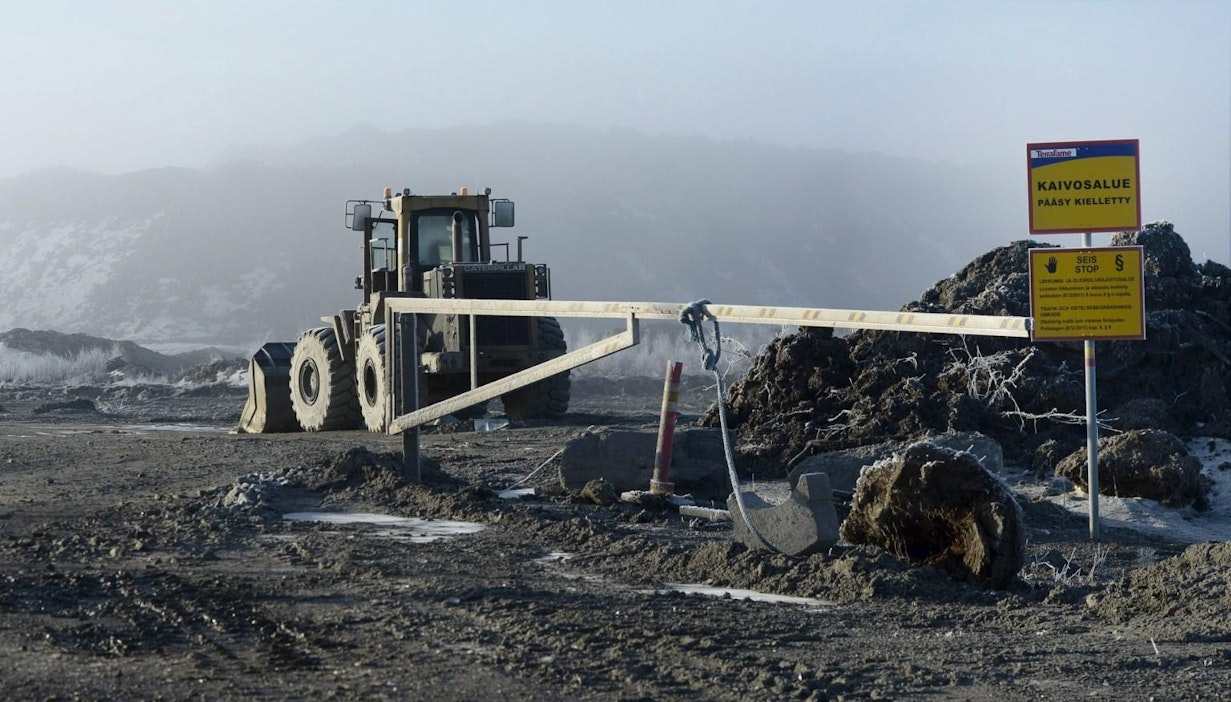 Talvivaaran kaivos Sotkamossa viime huhtikuussa. LEHTIKUVA / HEIKKI SAUKKOMAA