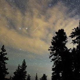 Perseidien meteoriparvi näkyy pohjoisella pallonpuoliskolla joka vuosi elokuun alussa. Lehtikuva/AFP.