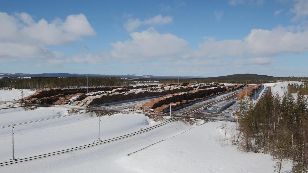 Boreal Bioref suunnittelee biotuotetehdasta Kemijärven Patokankaalle. Alueella toimii Keitele Groupin saha ja liimapuutehdas sekä puuterminaali, jossa osakkaina ovat Metsähallitus, Stora Enso ja Metsä Group. Arkistokuva.