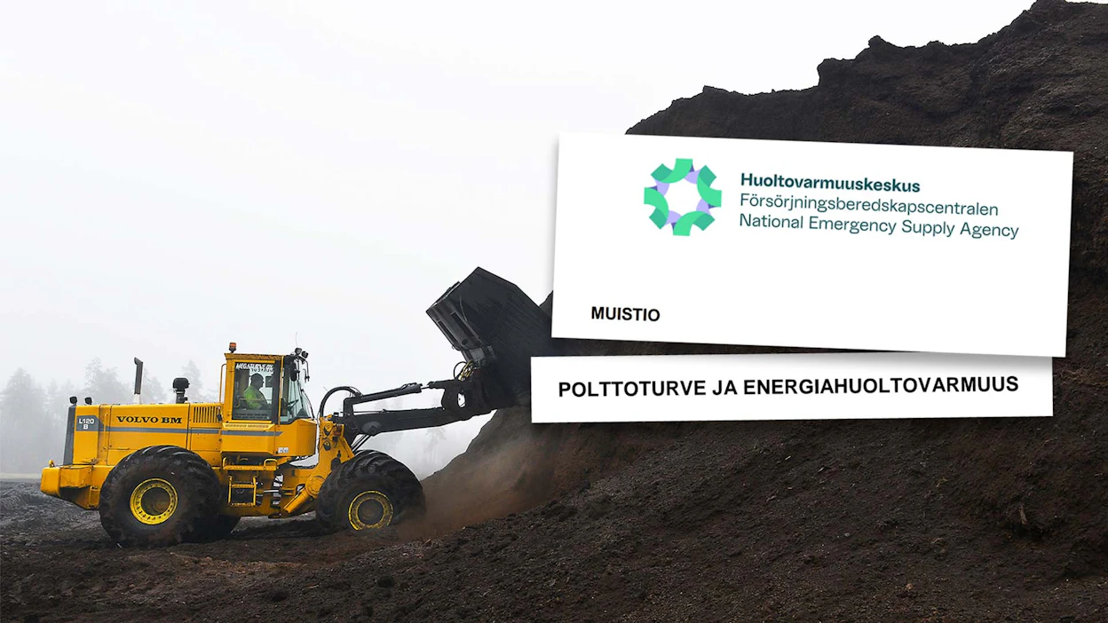 Huoltovarmuuskeskus kertoo perustaneensa polttoturpeen varmuusvaraston.