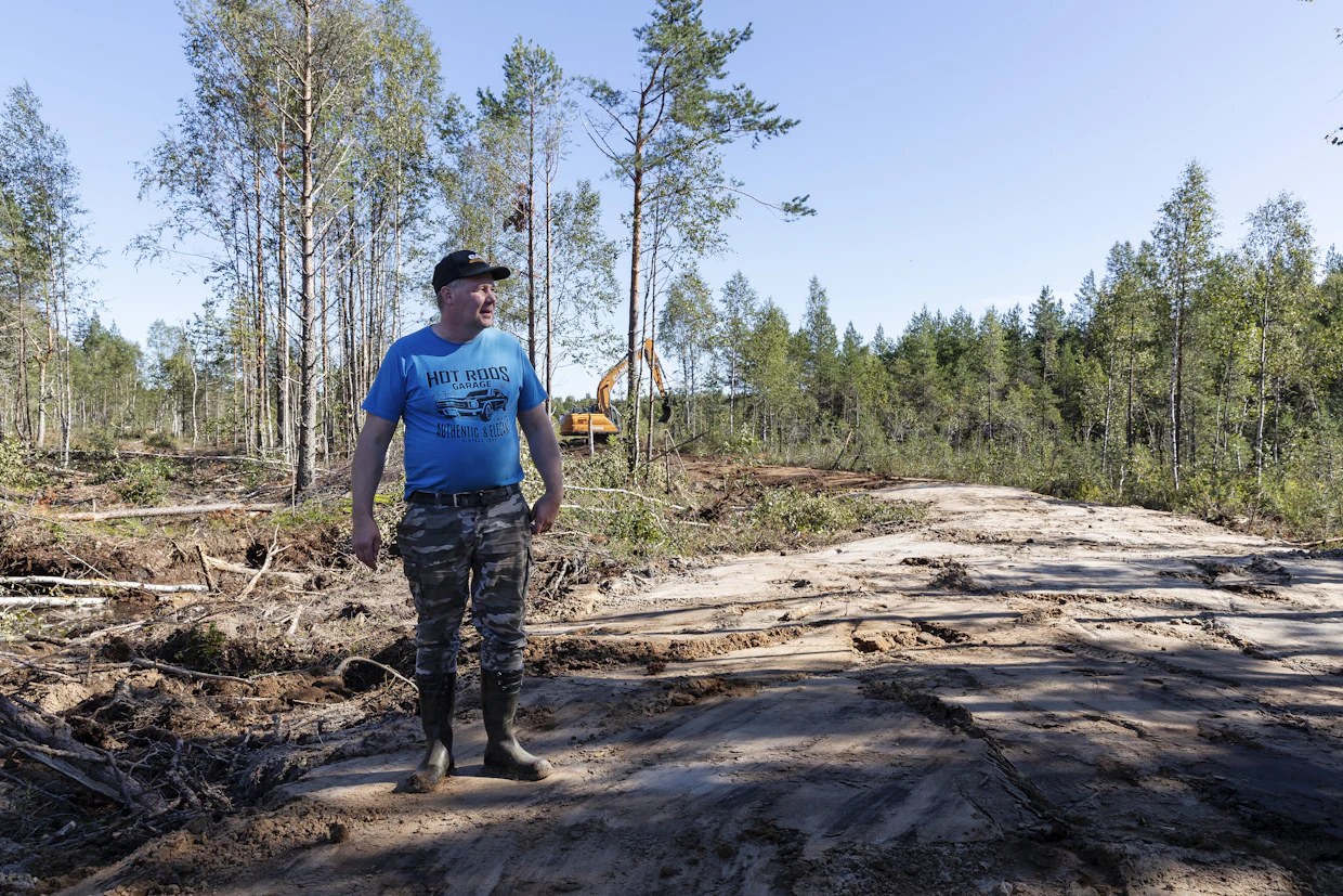 Kaivinkoneiden jäljet näyttävät nyt rajuilta, mutta jo vuoden päästä näyttää ihan erilaiselta, Nybacka lupaa.