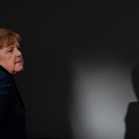 Merkelin mukaan on mahdollista, että jopa 60–70 prosenttia saksalaisista saa koronavirustartunnan. LEHTIKUVA/AFP