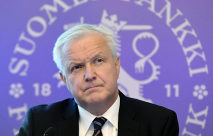 Suomen Pankin pääjohtaja Olli Rehn. LEHTIKUVA / JUSSI NUKARI