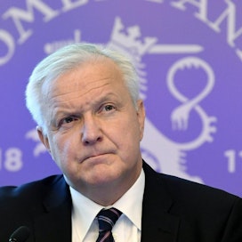 Suomen Pankin pääjohtaja Olli Rehn. LEHTIKUVA / JUSSI NUKARI