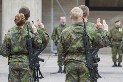 Vapaaehtoiseen asepalvelukseen astui yhteensä 627 naista.