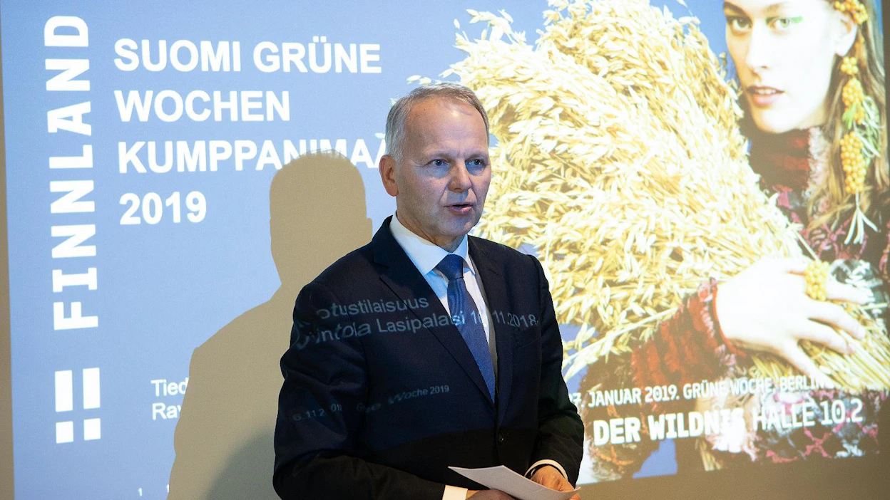 Maa- ja metsätalousministeri Jari Leppä (kesk.) vierailee Grüne Woche -messuilla keskiviikosta lauantaihin.