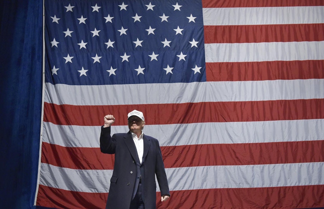 Donald Trump vaalikampanjan aikana.