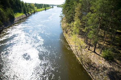 Kymijoen koski- ja virta-aueiden rajat on kartoitettu ja merkitty karttaan.
