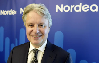 Nordea on jo alkanut etsiä seuraajaa eläköimisestään ilmoittaneelle konsernijohtaja von Koskullille.  LEHTIKUVA / VESA MOILANEN
