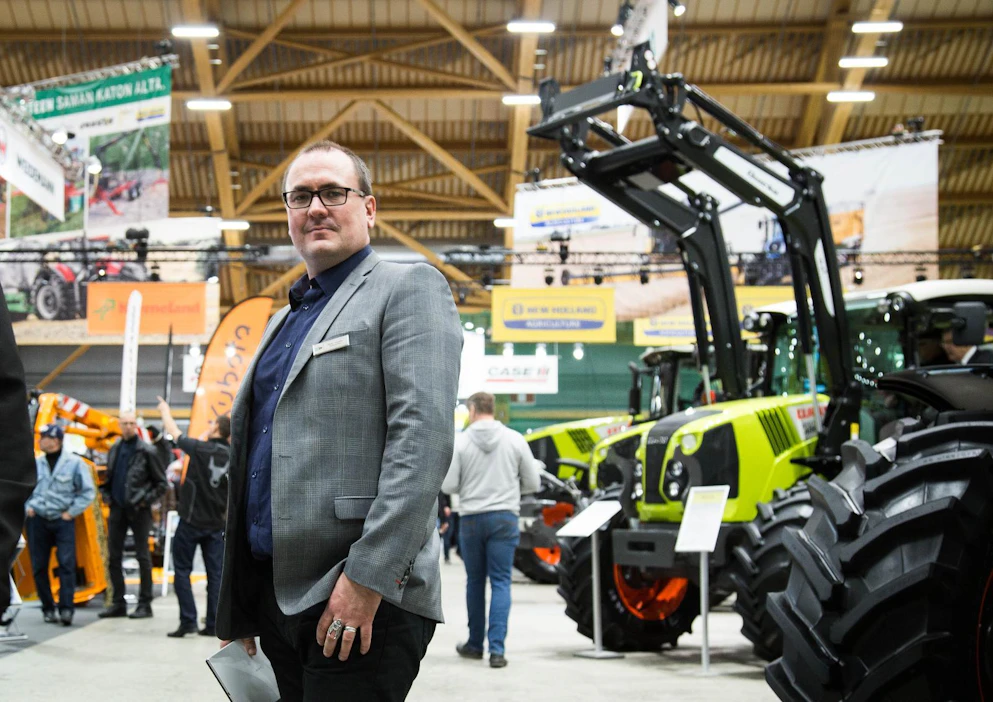Näyttelypäällikkö Marko Toivakka toivottaa taas väen tervetulleeksi KoneAgriaan Jyväskylään. Arkistokuva on Tampereen Messu- ja urheilukeskuksesta.