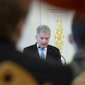 Niinistö tuomitsee Venäjän sotilaalliset toimet Ukrainassa. Lehtikuva / Mikko Stig