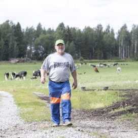Juha Knuutilan lypsykarjatilalla valmistaudutaan kasvukauden toisen nurmirehusadon tekoon.