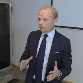EK:n edustajisto valitsi keskiviikkona odotetusti Pekka Lundmarkin EK:n uudeksi puheenjohtajaksi. LEHTIKUVA/Vesa Moilanen
