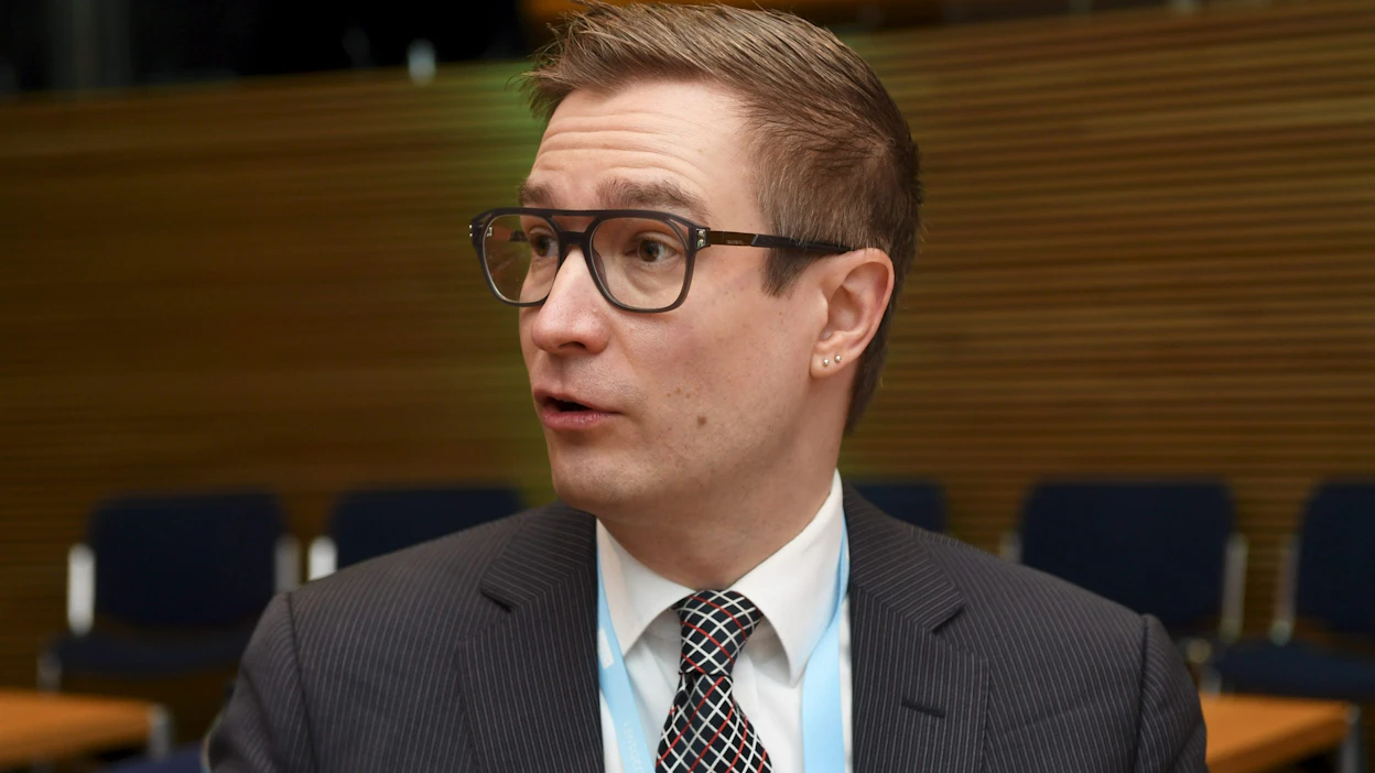 Vihreiden kansanedustaja Oras Tynkkynen asettuu ehdolle puolueensa varapuheenjohtajaksi. LEHTIKUVA / Vesa Moilanen.