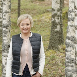 Elsi Katainen (kesk.) toimi ryhmänsä neuvottelijana maatalousvaliokunnassa.
