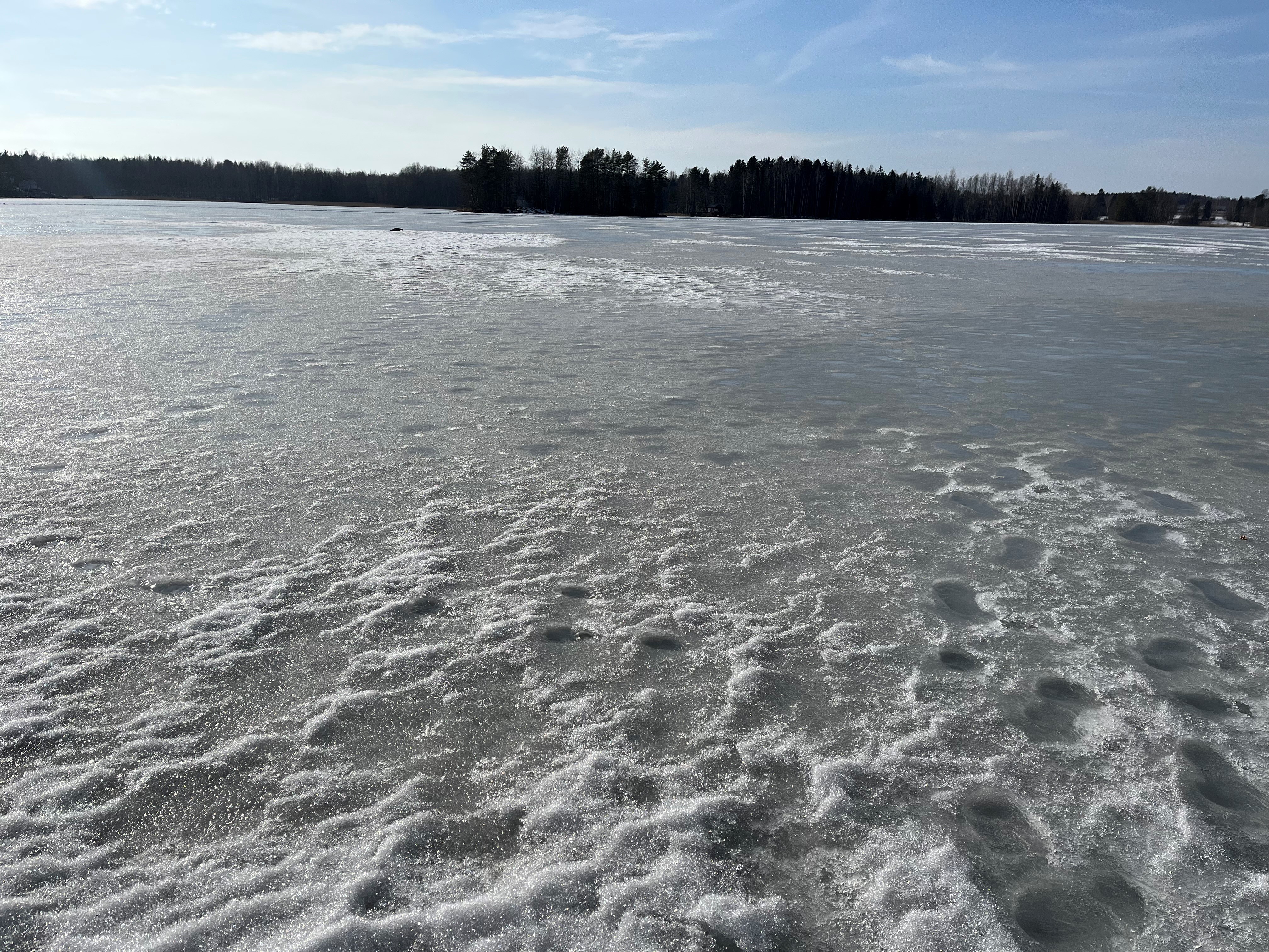 Pälkänevedellä saappaille ei ollut tarvetta.