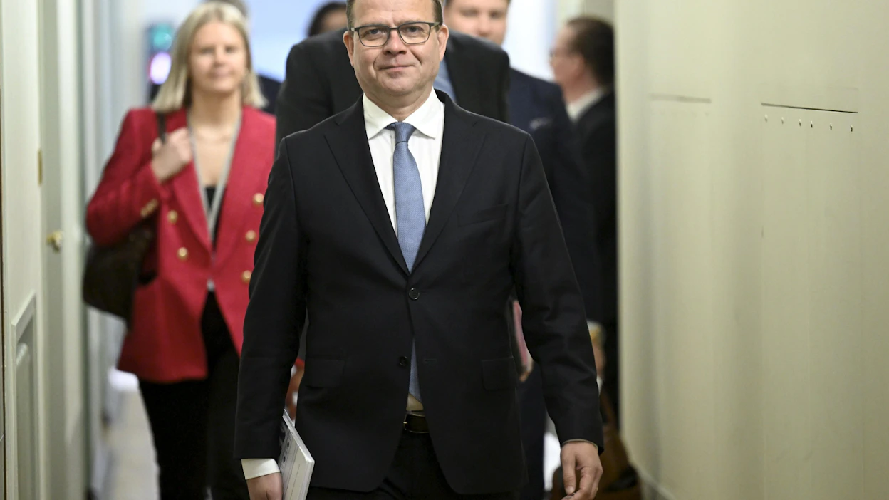 Hallituksen muodostaja, vaalit voittaneen kokoomuksen puheenjohtaja Petteri Orpo kertoi viime viikolla, että neuvottelut käydään kokoomuksen, perussuomalaisten, RKP:n ja kristillisdemokraattien kesken. LEHTIKUVA / HEIKKI SAUKKOMAA.
