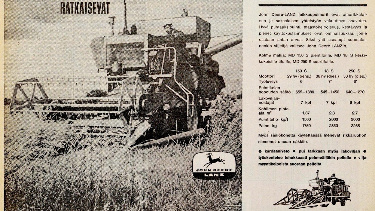 Mainos julkaistu Koneviestissä 14/1964.
