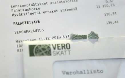 Verohallinnon mukaan palautuksia maksetaan ensi vuodesta alkaen heinäkuun ja joulukuun välisenä aikana. LEHTIKUVA / VESA MOILANEN