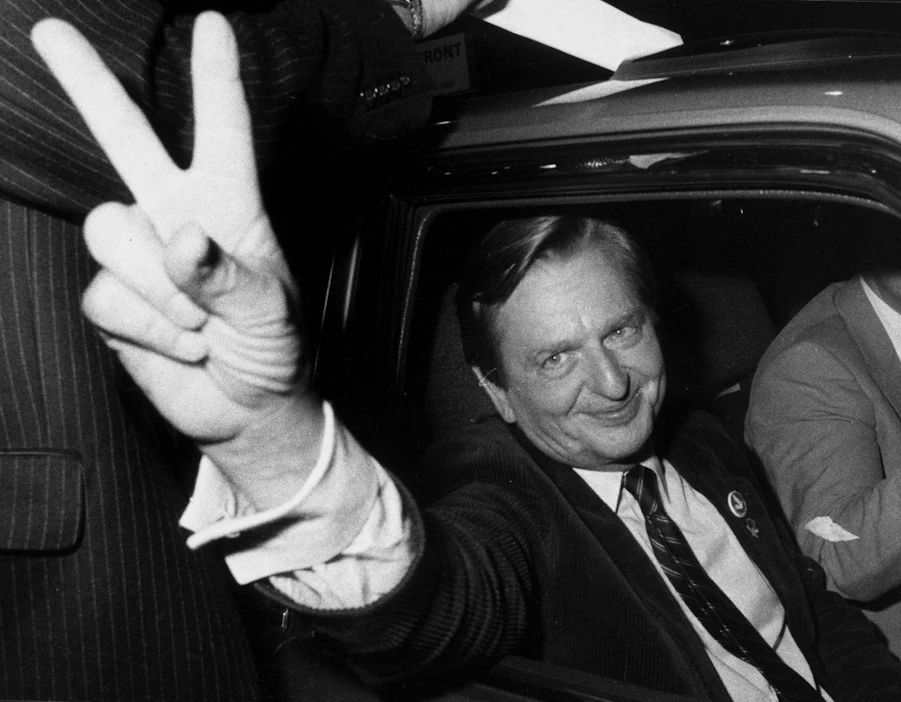 Ruotsin pääministeri Olof Palme ammuttiin Tukholman keskustassa 28. helmikuuta vuonna 1986.