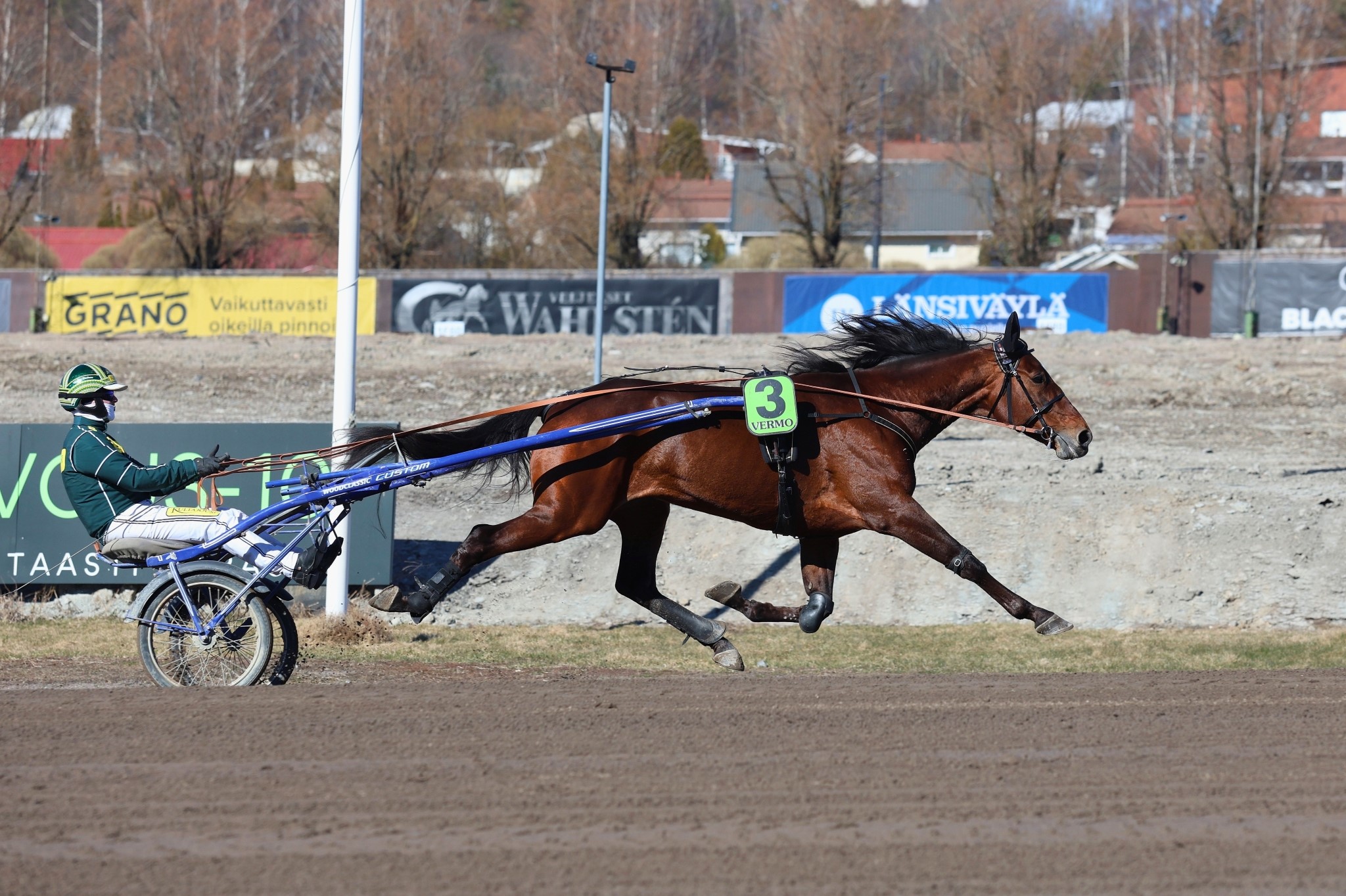 Massimo Hoist valmistautumassa voitokkaaseen Helsinki-ajoon viikko sitten.