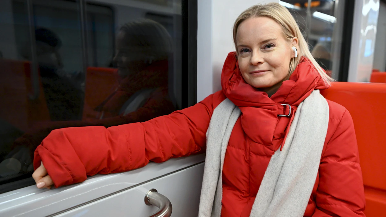 Perussuomalaisten puheenjohtaja Riikka Purra toivoisi Suomeen aktiivisempaa keskustelua perhepolitiikasta. LEHTIKUVA / Vesa Moilanen.