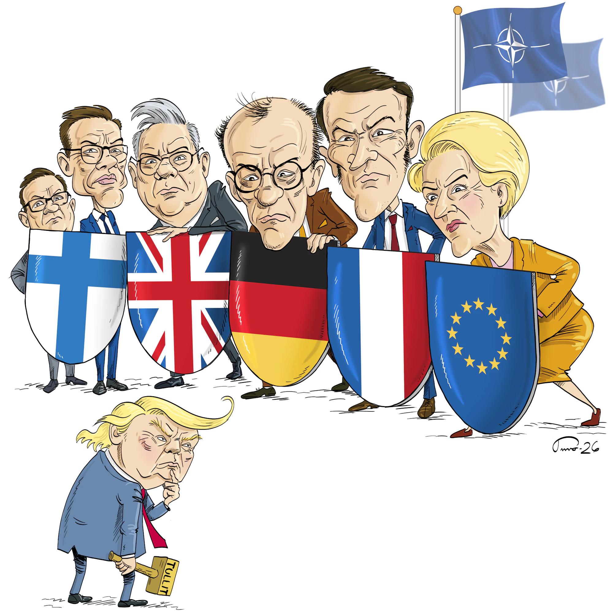 EU:n ja eurooppalaisen Naton johtajat asettuivat vastarintaan, kun Trump uhkaili Grönlanti-kriisissä. Samaa pontevampaa linjaa aiotaan myös jatkaa.