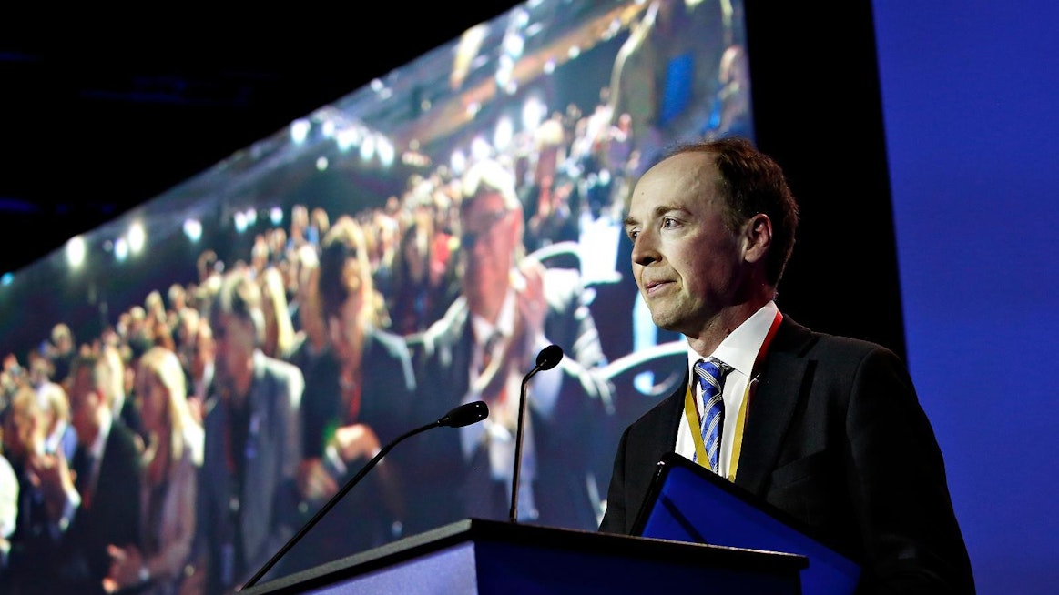 Jussi Halla-aho valittiin perussuomalaisten puheenjohtajaksi vuonna 2017.