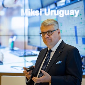 UPM:n toimitusjohtaja Jussi Pesonen esitteli Uruguayn investointia viime kesän osavuosikatsauksessa.