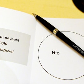 Miltei puolet Kuntaliiton kyselyyn vastanneista olisi valmis äänestämään netissä perinteisen vaalijärjestelyn sijaan. Lehtikuva / Jussi Nukari