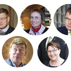 MTK:n tukea saivat Eerikki Viljanen, Silja Keränen, Pertti Hakanen, Tommi Lunttila ja Kati Partanen.