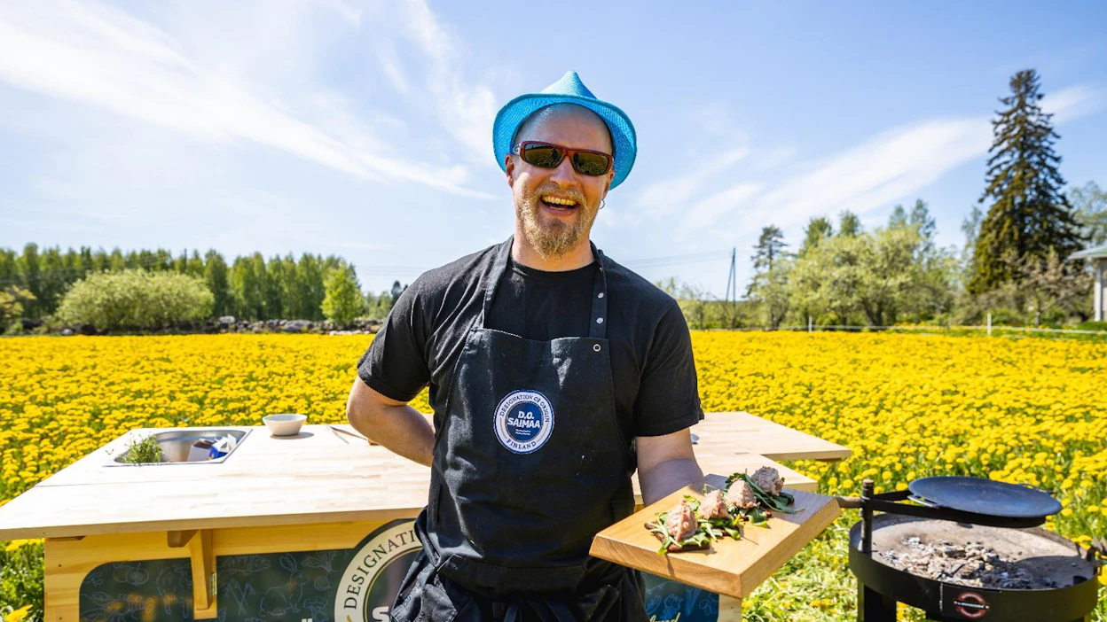 Ilkka Arvola on kehittänyt yhdessä naudanliha-, lammas- ja hanhitilojen kanssa reseptiikkaa ja D.O: Saimaa -tuotteita.