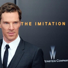 Brittinäyttelijä Benedict Cumberbatch on mukana julkisessa vetoomuksessa, jossa brittejä kehotetaan äänestämään EU:ssa pysymisen puolesta. LEHTIKUVA/AFP