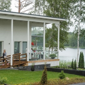 Mikkelin asuntomessuilla esiteltiin luonnonläheistä asumista vuonna 2017.