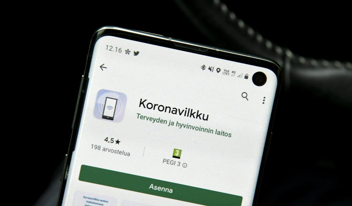 Valinnan tehneiden nimistöntutkimuksen asiantuntijoiden mukaan koronatartuntojen jäljittämiseen tarkoitetun mobiilisovelluksen nimi on helppo oppia ja muistaa. LEHTIKUVA / Heikki Saukkomaa