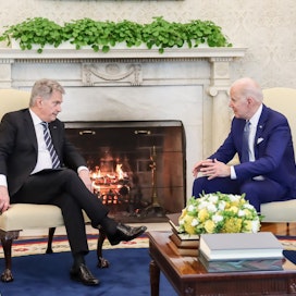 Tasavallan presidentti Sauli Niinistö tapasi Yhdysvaltojen presidentin Joe Bidenin Valkoisessa talossa lauantaina.