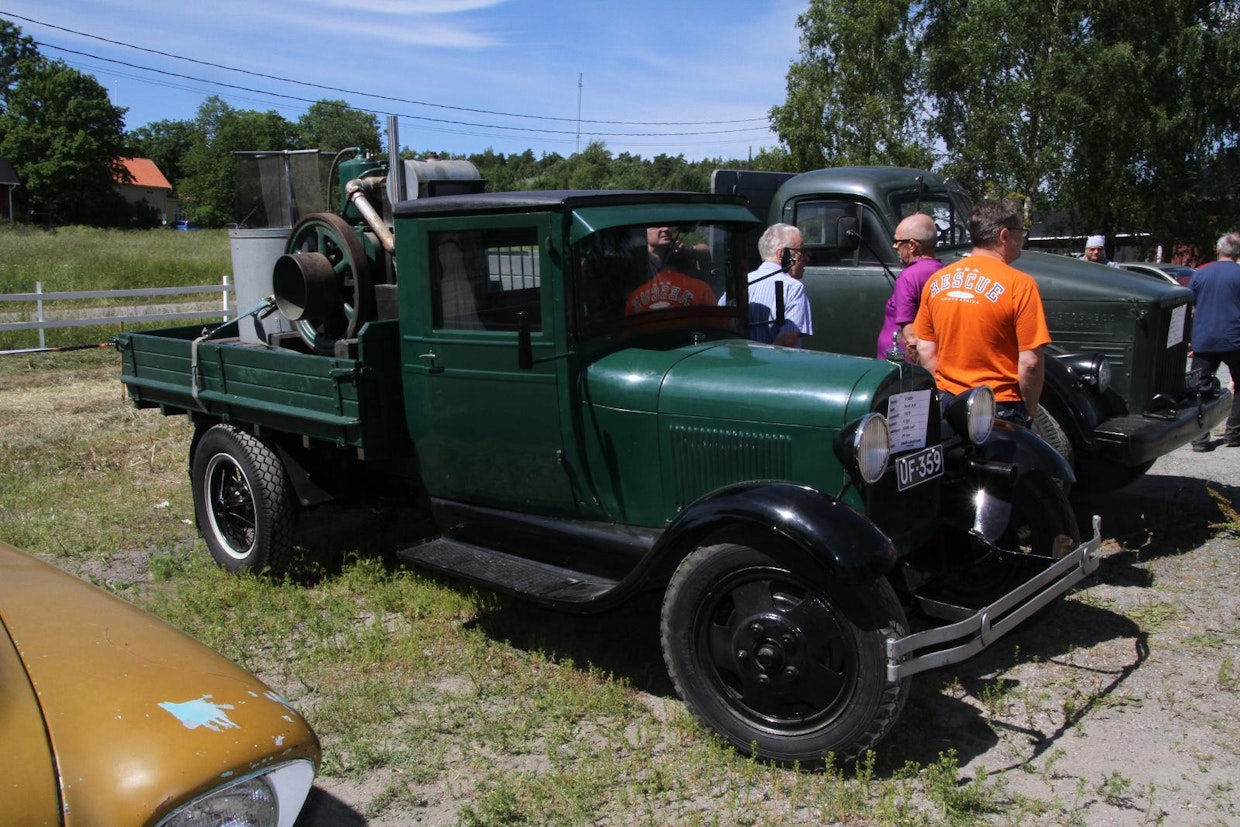 Vuosimallia 1929 olevan Ford AA -kuorma-auton moottoriteho on 29 kW/39 hv. Sauli Lindroos, Perniö.