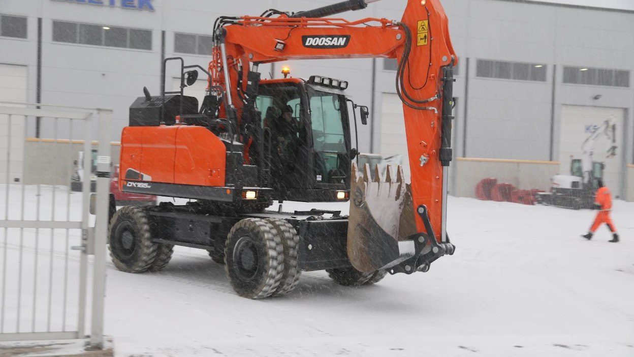 Doosan 165W-5täyttää uusimman päästötason ilman DPF-suodatinta.