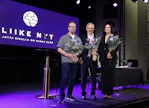 Liike Nytin puheenjohtajisto. Vasemmalta oikealle Petteri Summanen, Harry Harkimo ja Heidi Sukari.