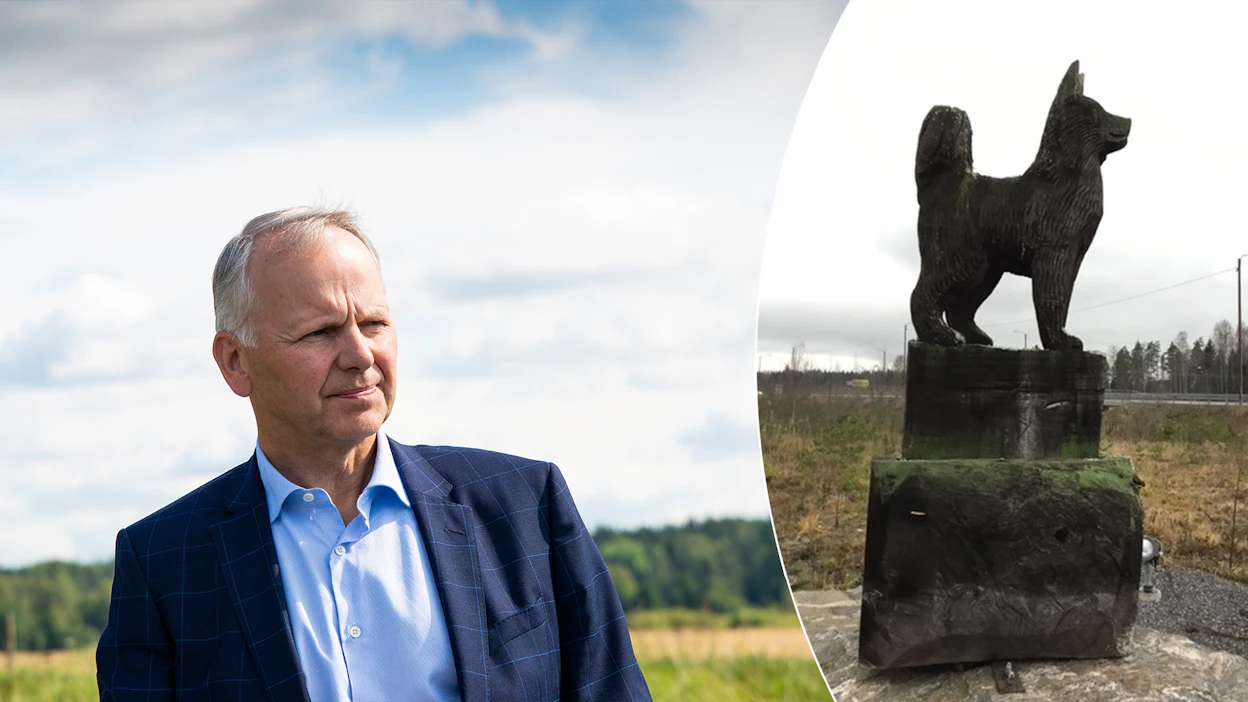 Koirakiven nuorisoseuran puheenjohtaja Jari Leppä on tyrmistynyt patsasvarkaudesta.