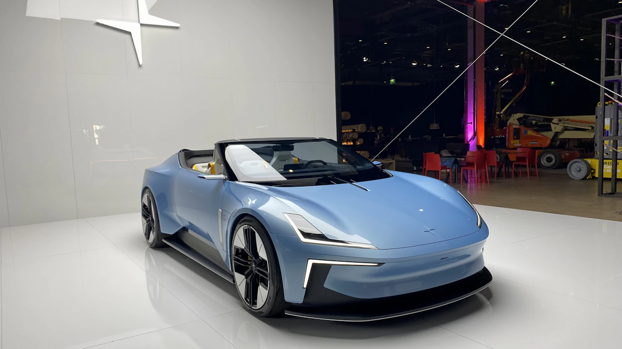 Tämän Roadster-konseptin pohjalta valmistettavan Polestar 6:n ensimmäisen 500 auton erikoiserästä on muutama tilattu Suomeen.