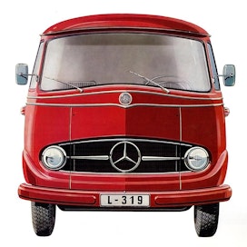 Mercedes-Benzin ensimmäinen raskas pakettiauto oli vuonna 1955 esitelty L 319. Sen kuormatila oli kookkaampi ja kantavuus suurempi kuin esimerkiksi Volkswagen Transporterissa (T1 ja T2) tai Ford Taunus Transitissa. Lähin vastaavankokoinen saksalainen kilpailija oli Opel Blitz. Mainosesite kertoo, että L 319 on hyvin nopea ajoneuvo, sillä sen nelisylinterinen bensiinimoottori antaa sille erinomaisen kiihtyvyyden ja suuren huippunopeuden. 2,2-litraisen bensiinimoottorin teho oli 78 hv. Toinen moottorivaihtoehto oli 2-litrainen 55 hv:n OM 621 -diesel.