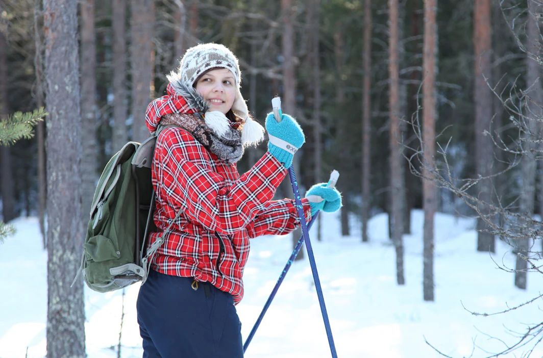 Lauantaina Haltian ympäristössä pääsee muun muassa lumikenkäilemään.